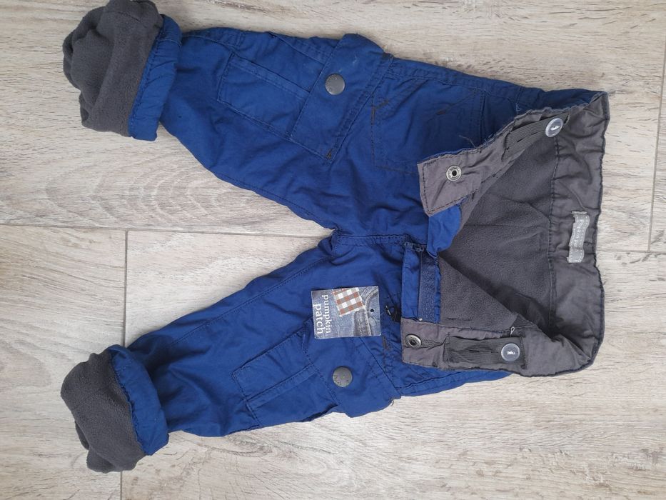 Spodnie ocieplane chłopięce r. 80