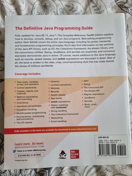 Java: The Complete Reference: 12th Edition64739749896451121