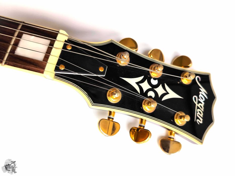 $450 Morgan Les Paul Custom '2015 Ebony Black з новим чохлом