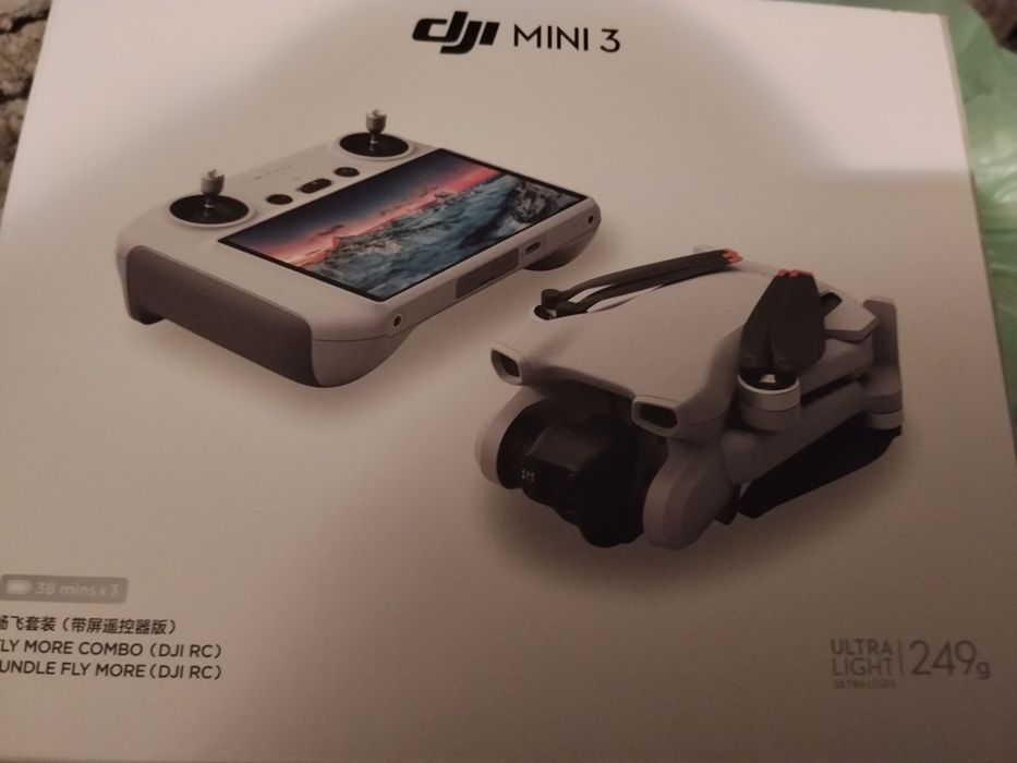 Dron Dji 3 cały zestaw + dodatki