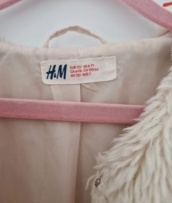Płaszczyk dziewczęcy misio H&M r 122