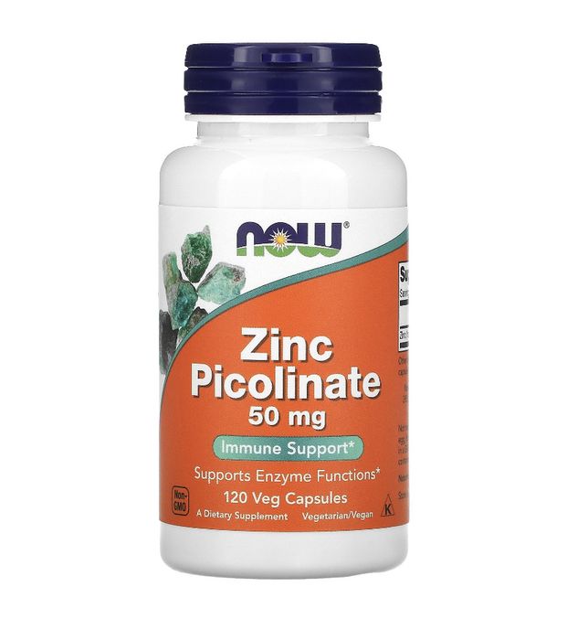 Цинк 50 мг, хелат, цитрат, пиколинат, Opti Zinc