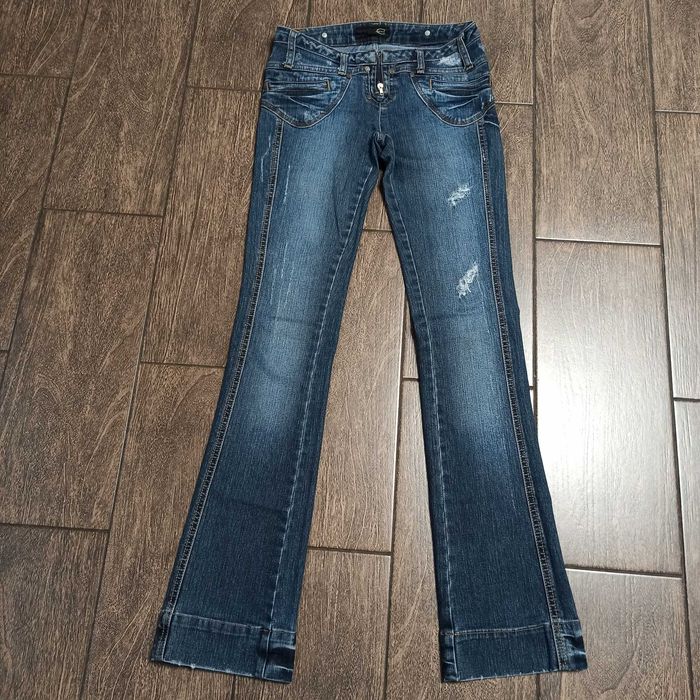 Брендовые джинси джинсы Just Cavalli клеш синие женские Италия!