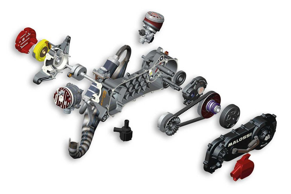 Motor Malossi completo C-ONE 70CC PIAGGIO NOVO competição