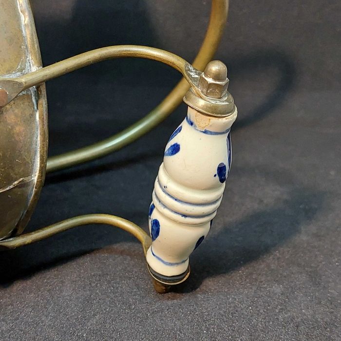 АНТИКВАРИАТ каминный зольник 19 ВЕК кашпо ГЕРМАНИЯ ведро для угля ЛЕВ