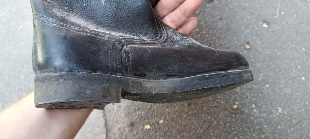 Нові шкірані офіцерські чоботи 41 розмір