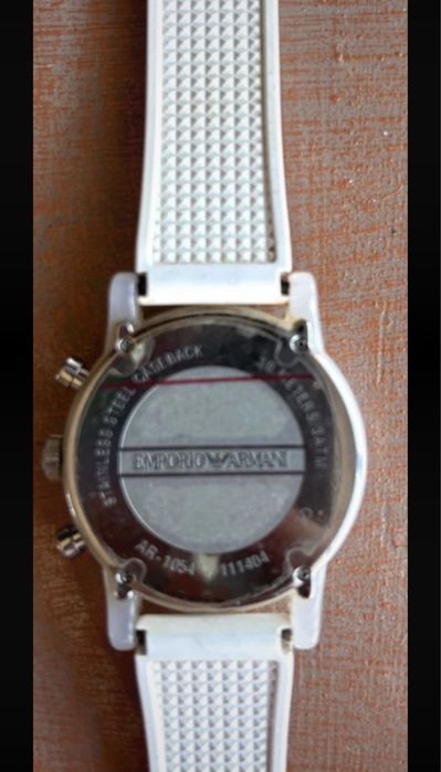 Bialy Zegarek Armani