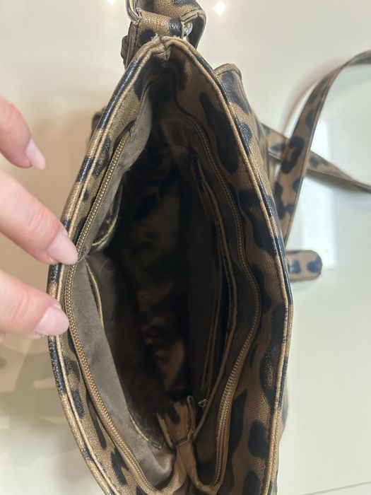 Torebka listonoszka pantera skóra