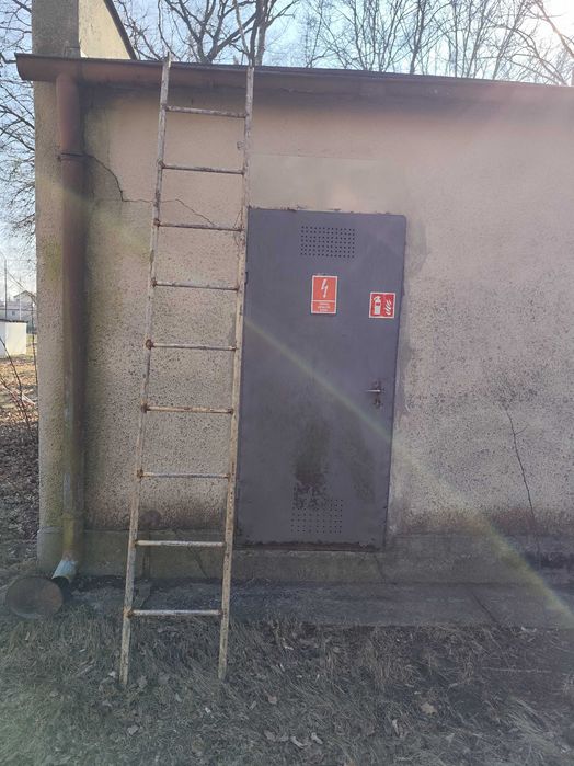 Drabina stalowa, haki,3m