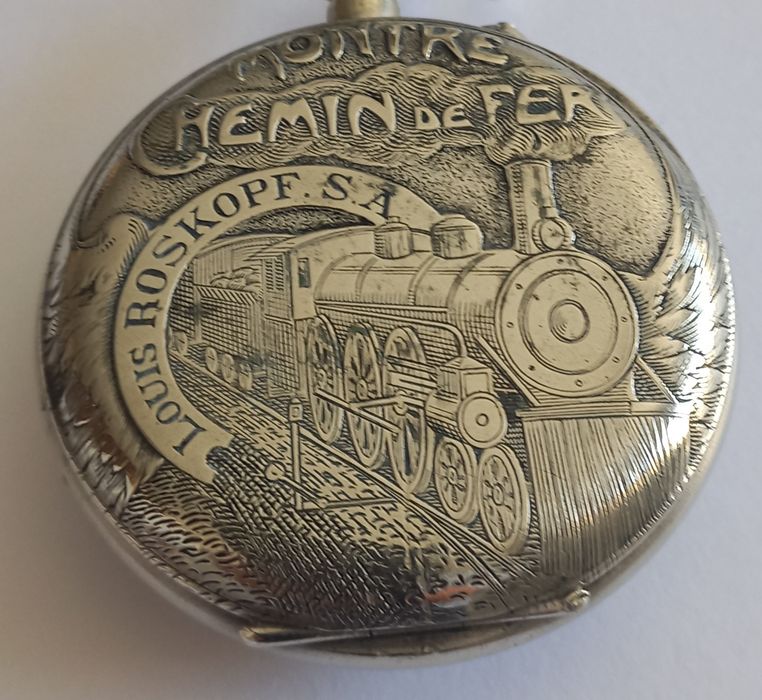 Raridade. Relógio de bolso Louis Roskoph sa Patent. Excelente + .