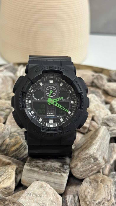Годинник Casio G-Shock GA-100 Неон / Часы Касио