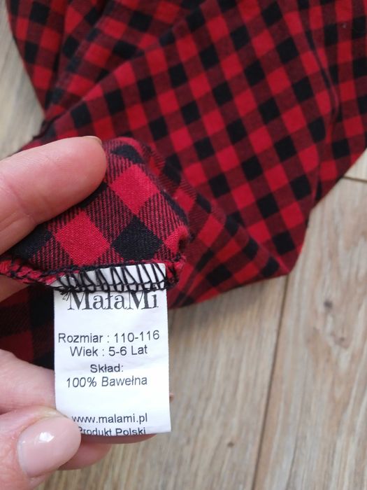 Koszula tunika Mała Mi rozmiar 110 do 116 wiek 5-6 lat dla dziewczynki