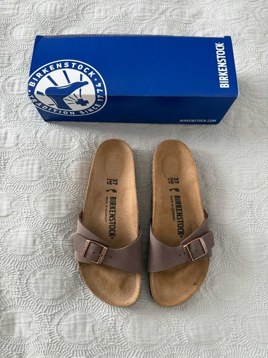Birkenstock Klapki Madrid Brązowy