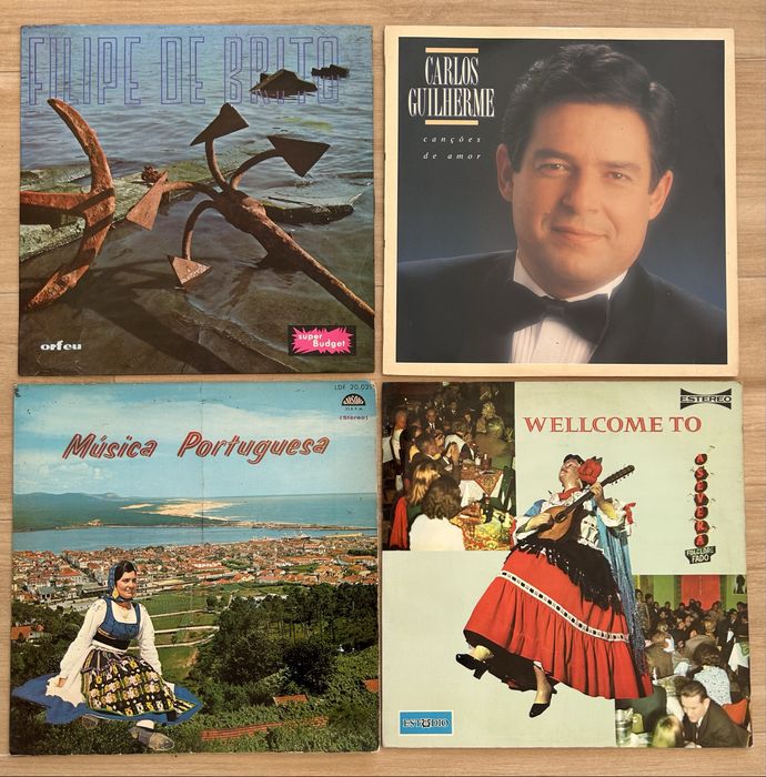 Conjunto 17 Discos Vinil LPs - música Portuguesa, Fado e outros