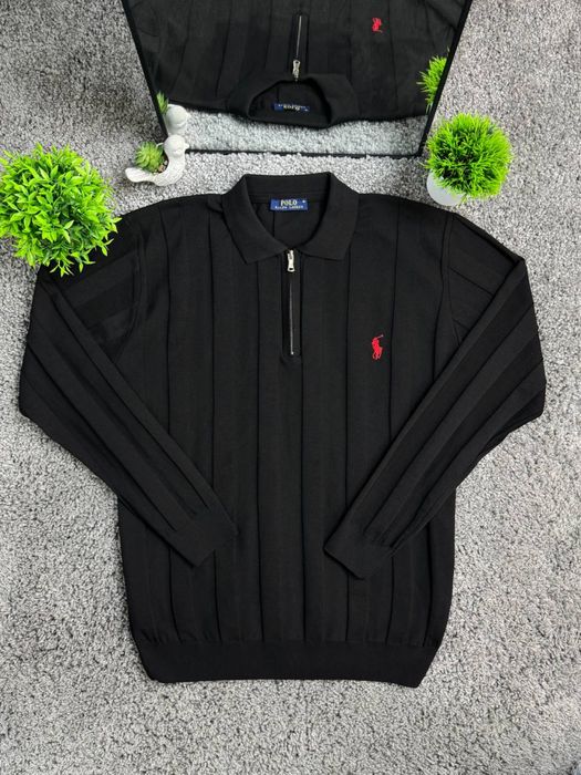 Лонгслив / Полузамок від Polo Ralph Lauren , в полоску