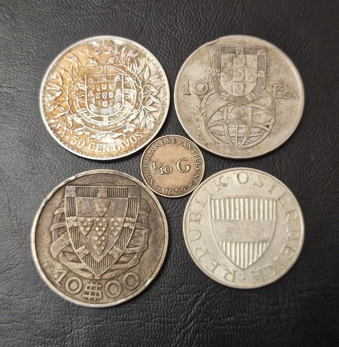 Moedas em Prata: A 5€ 10€ 15€ e 20€ etc