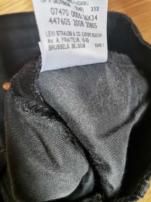 Calças ganga escura pretas 34 Levi's