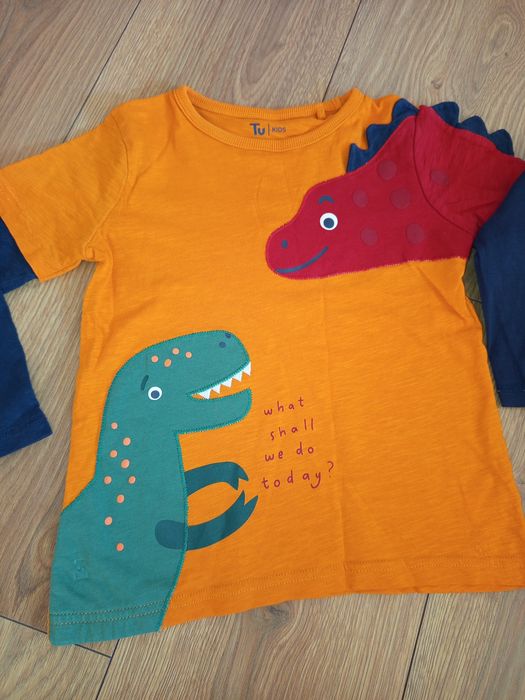 Bluzki chłopięce 98/104 Gap Tu H&m George 4 sztuki