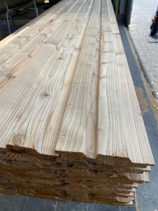 Deska elewacyjna Romb Duo 24x150 Modrzew Szalówka Podbitka