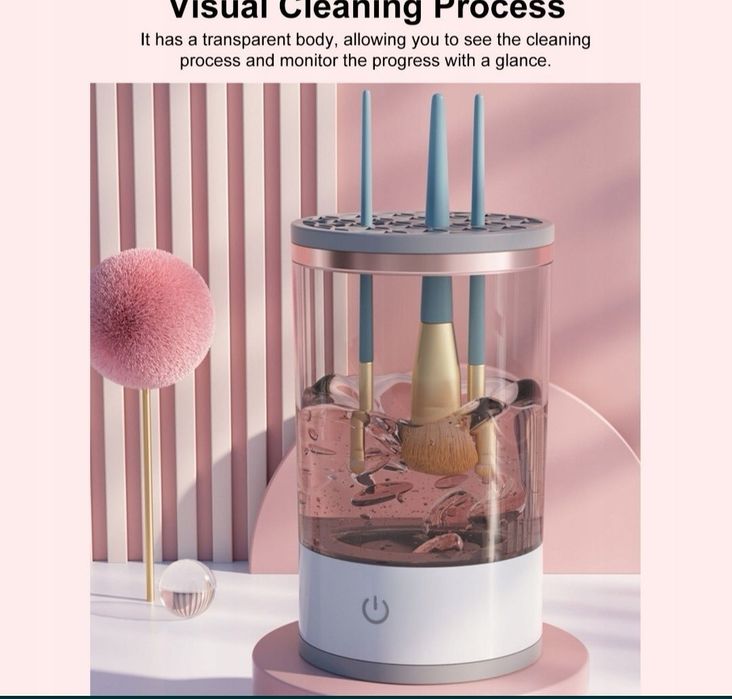 Urządzenie do czyszczenia pędzli od makijażu