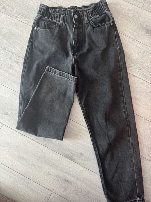 House/denim MOM чорні джинси, р.34, ідеальний стан