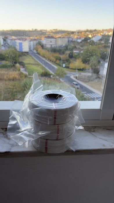 3kg de filamento PLA branco sem spool
