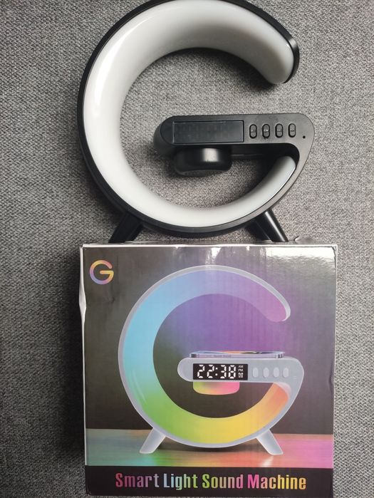 Wielofunkcyjna  MINI Lampka RGB LED G63, głośnik, ładowarka czarna