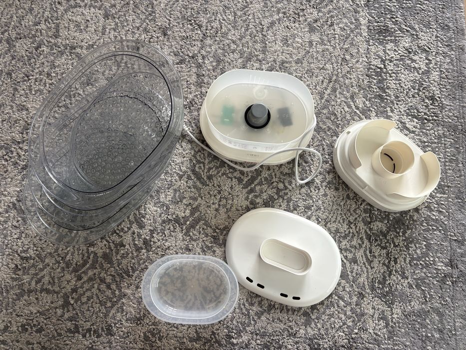 Parowar Tefal – 3 poziomy, pojemnik na ryż, kompletny, stan BDB
