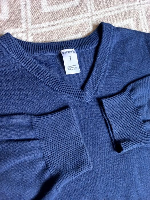 Кофта джемпер трикотажна шкільна на 7-8 років