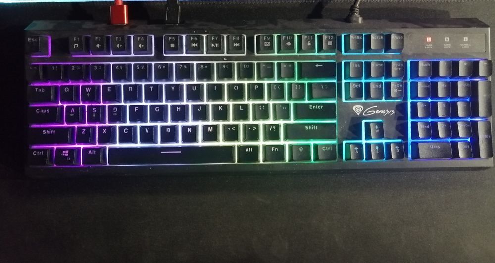 Klawiatura mechaniczna Genesis Thor 200 RGB Hub USB DPD