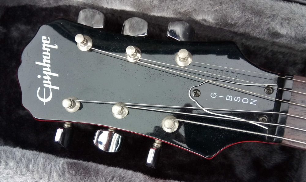 (Guitarra EPIPHONE GIBSON Made In Korea 1998 Rara ou On Off) e Estojo