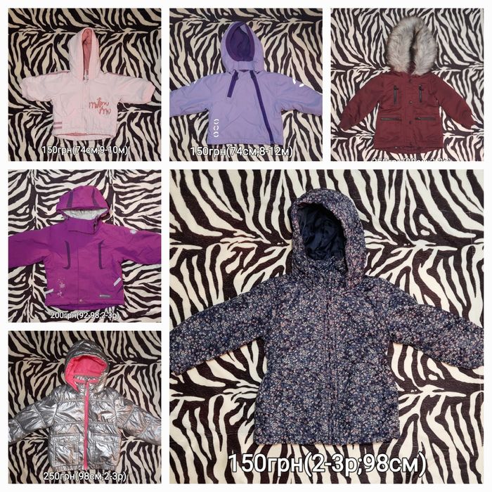 Куртки зимові для дівчат