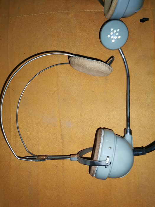 Słuchawki nagłowne Radiotelefon klasyk zabytek zabytkowe słuchawki prl