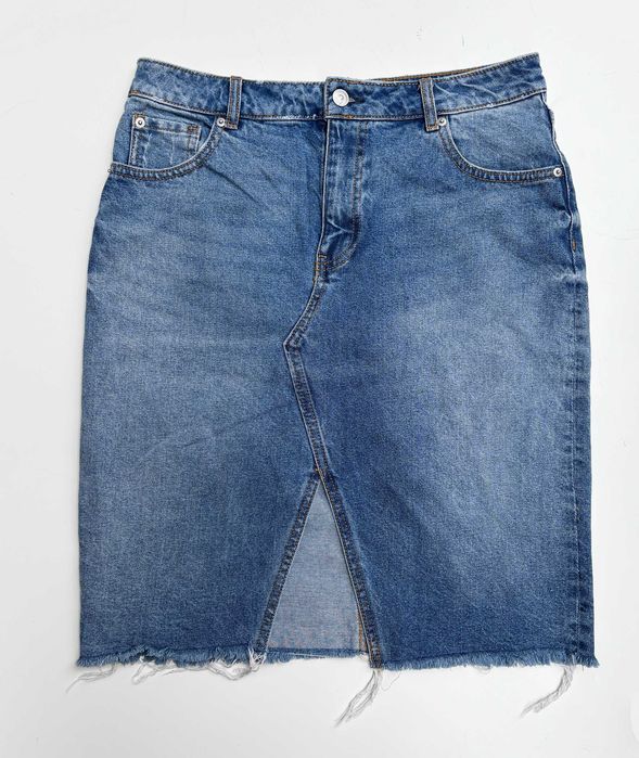 Spodniczka Dzinsowa Jeansowa H&M 40 L Midi Jeans Dzins
