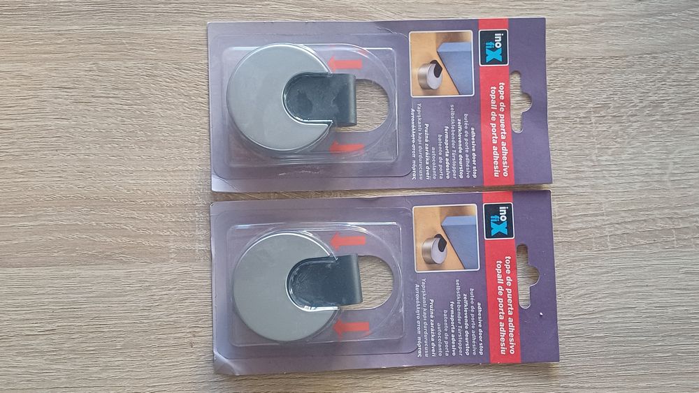 3 batentes porta adesivo (NOVOS)