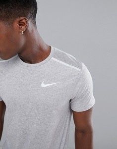 Футболка Nike Miler Dri-FIT сіра | Бігова | Розмір S