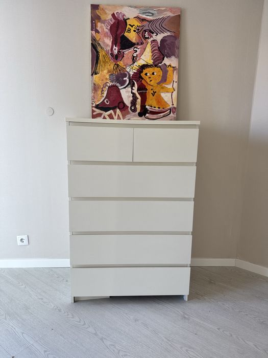 Prática Cómoda IKEA MALM | 6 gavetas | Funcional