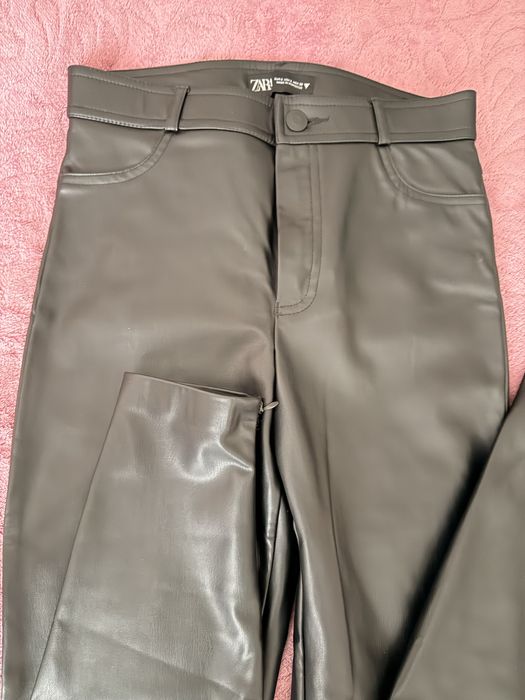 Штани Zara з екошкіри