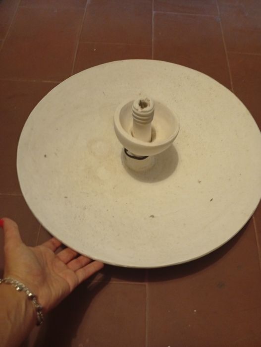 Candeeiro gesso pintavel