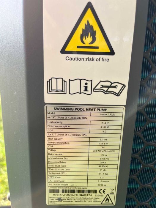 POMPA CIEPŁA Azuro  2,5 kW