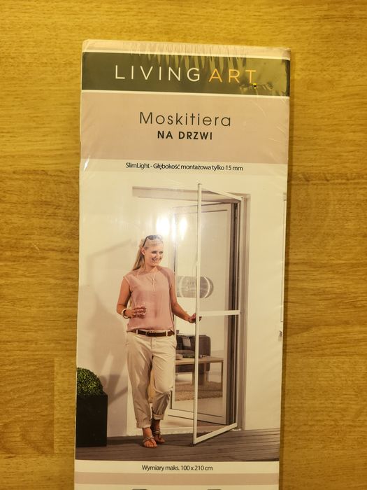 Moskitiera czarna na drzwi slim light balko duże okno