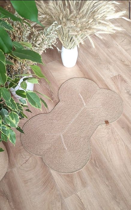 Килимок-кісточка джутовий декоративний