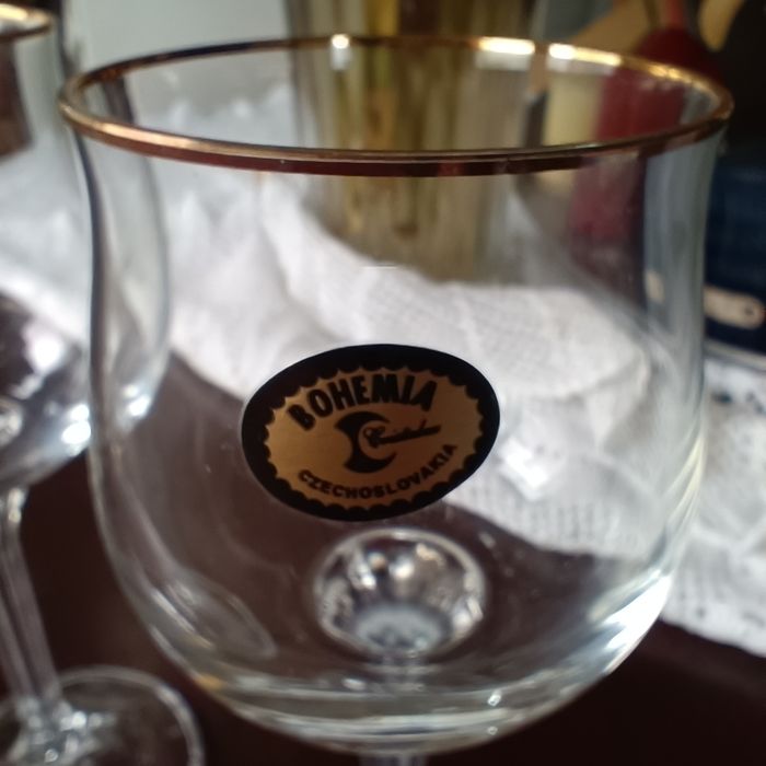 12 copos cristal boémia