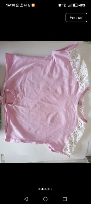 Camisola e calções de ganga 4 anos
