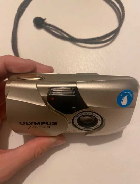 Câmera analógica Olympus mju II Silver