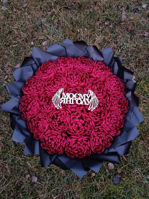 Букети з атласної стрічки