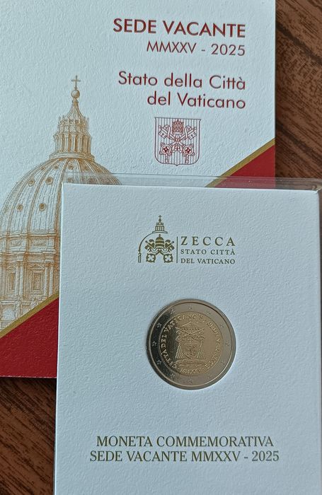 Vaticano 2025 - Moeda 2€ Sede Vacante em Carteira