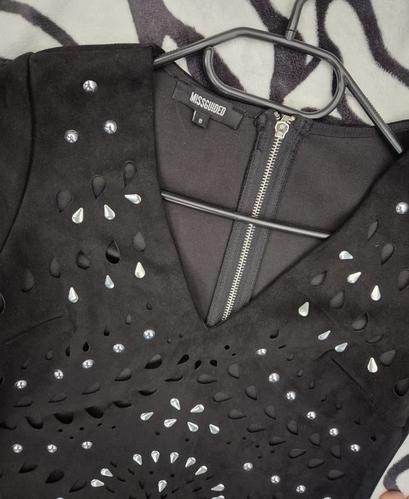 Sukienka zamszowa mini Missguided rozmiar S