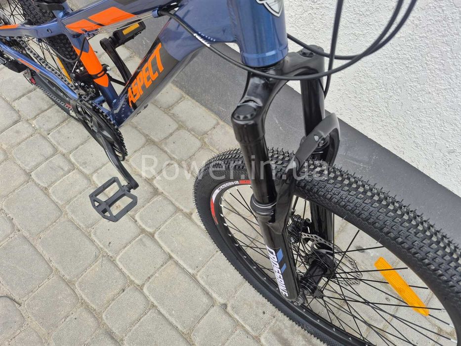 Дитячий гірський алюмінієвий велосипед для 8-12 років Crossbike 24" Aspect Рама 11" blue