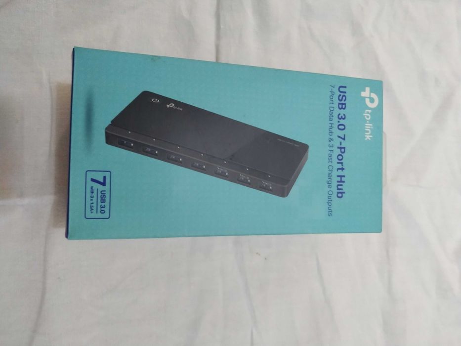Hub USB 3.0 TP-Link UH700 c/ caixa, 7 portas (3 fast-charging)
